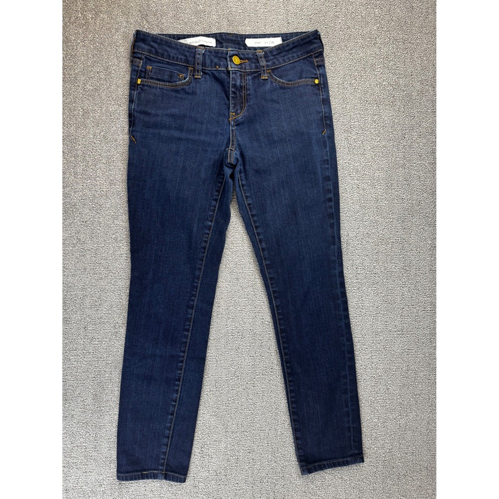 Pilcro and the Letterpress Jeans Womens‎ 26 Stet Slim Skinny Dark Indigo Anthro